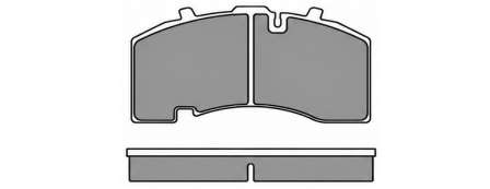 Illustrative pad profile for Truckia part 29087