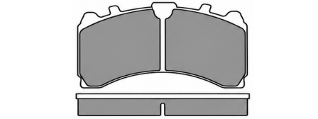 Illustrative pad profile for Truckia part 29244