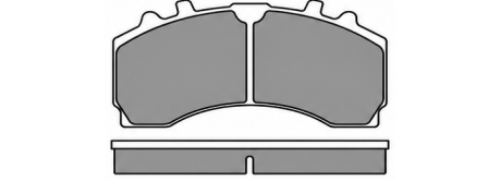 Illustrative pad profile for Truckia part 29246