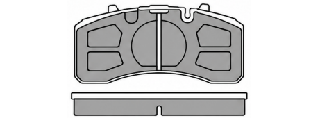 Illustrative pad profile for Truckia part 29403